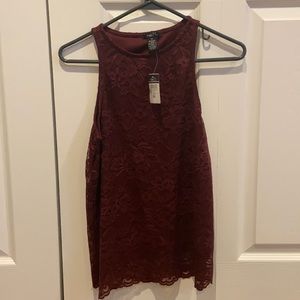 Lace tank top. New with tags